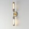 Maxim Lighting Regent 2-Light Bath Vanity, Light French Gray/Natural Aged Brass 16172CLLFGNAB - alternate 3